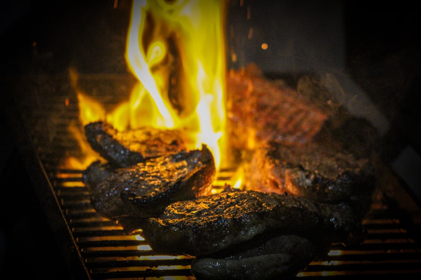 Steak op open vuur